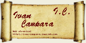 Ivan Čampara vizit kartica